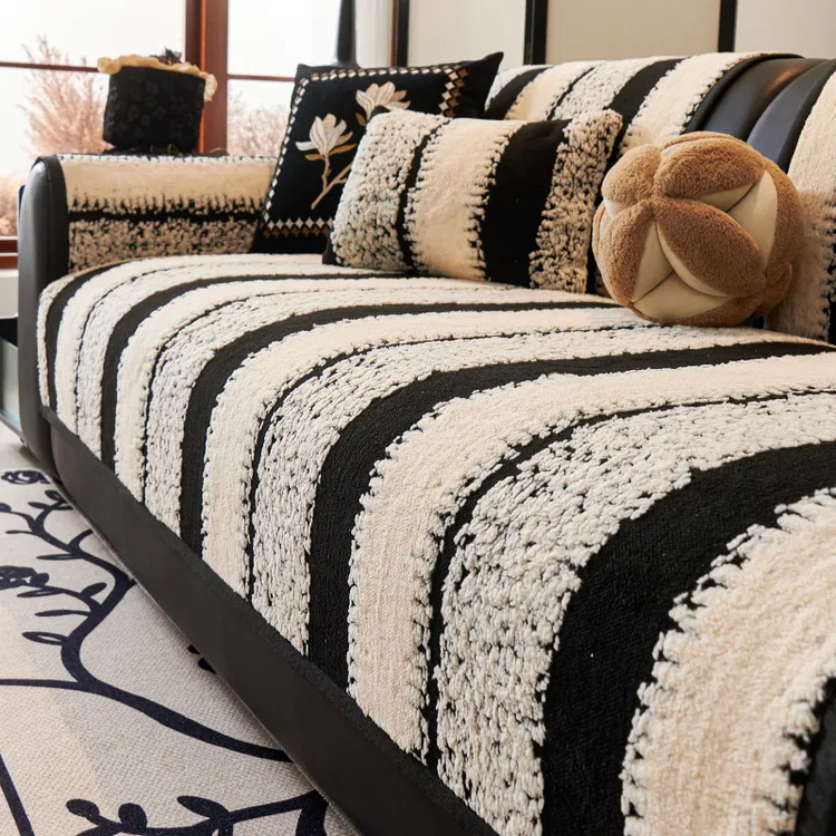 【离歌】毛绒沙发垫四季通用防滑加厚坐垫子轻奢高级感冬季保暖套罩