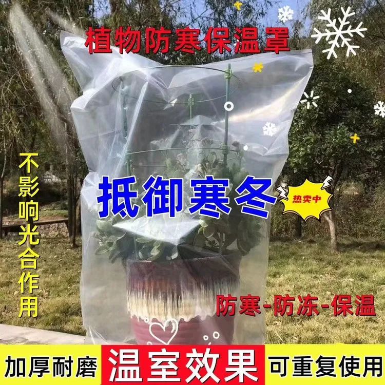 盆栽植物树苗防冻套袋透明防寒罩保护罩保温防风耐磨厂家直销加厚