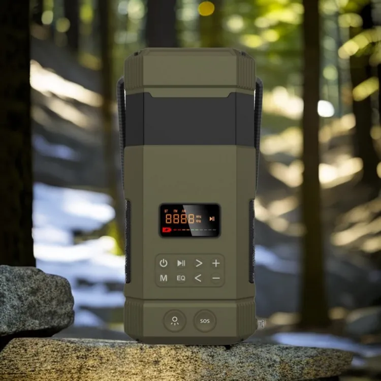 WEKECY太阳能手摇发电收音蓝牙音箱露营户外照明营地灯帐篷灯