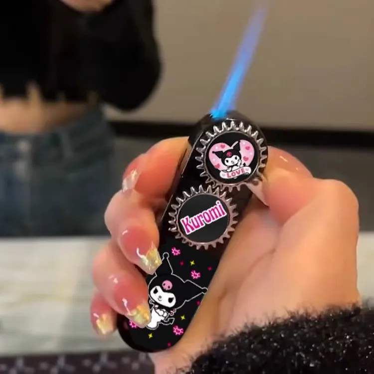  网红同款齿轮打火机宇航员凯蒂猫直冲炫酷三丽鸥卡通图案送男友