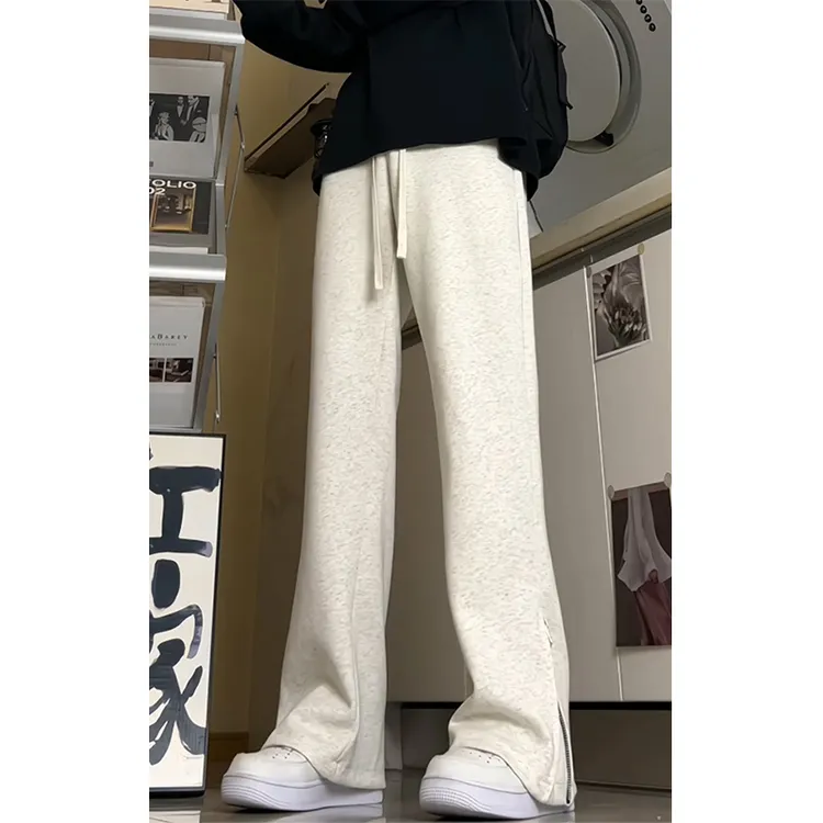 微喇卫裤男潮牌春秋美式vibe裤子男款夏季高街宽松直筒休闲裤男生