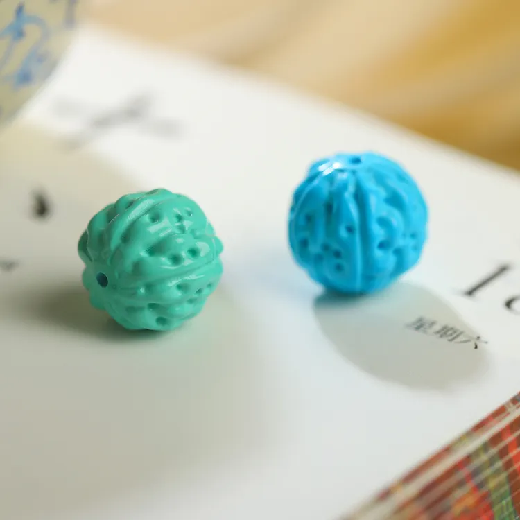 【坚韧之心】A133•精工瓷高蓝色绿色金刚珠隔配珠手串项链百搭配饰