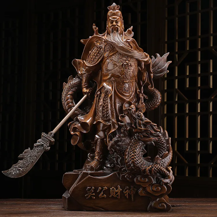 关公像神像招财摆件客厅店铺关二爷财神爷佛像武财神关羽雕像
