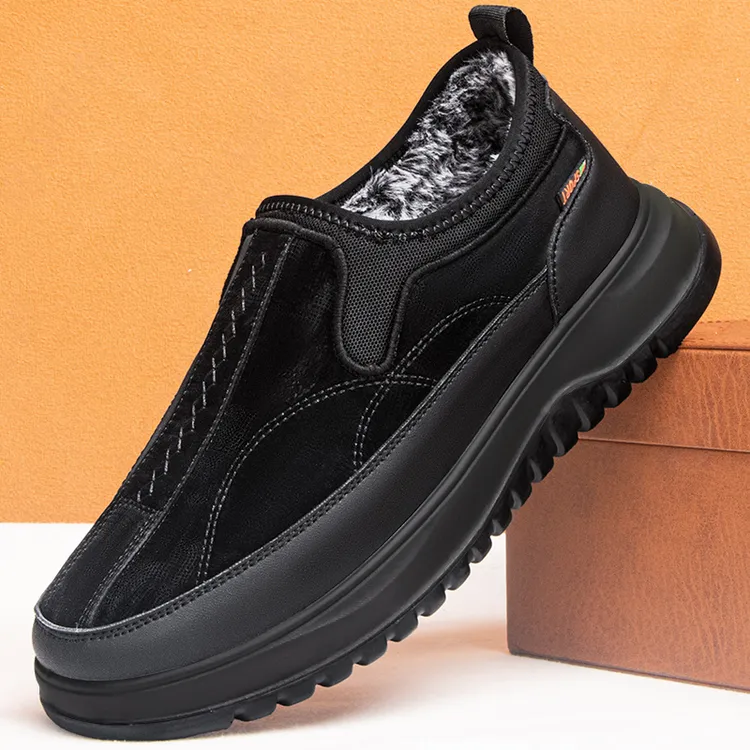 冬季爆款男士棉靴加绒加厚防滑保暖休闲男靴防水雪地靴软底爸爸鞋