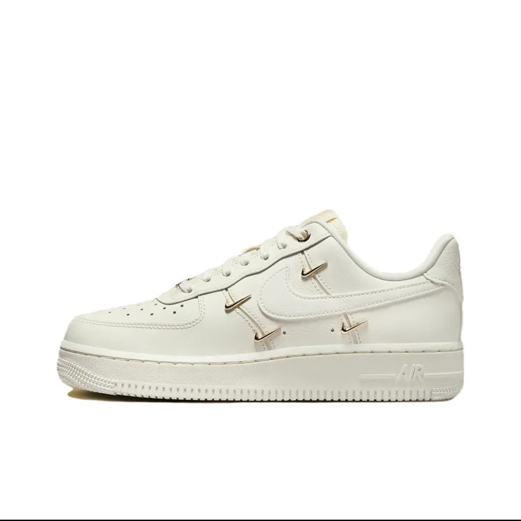 NIKE/耐克AF1女款时尚白金色四勾空军一号 FV3654111 #HB