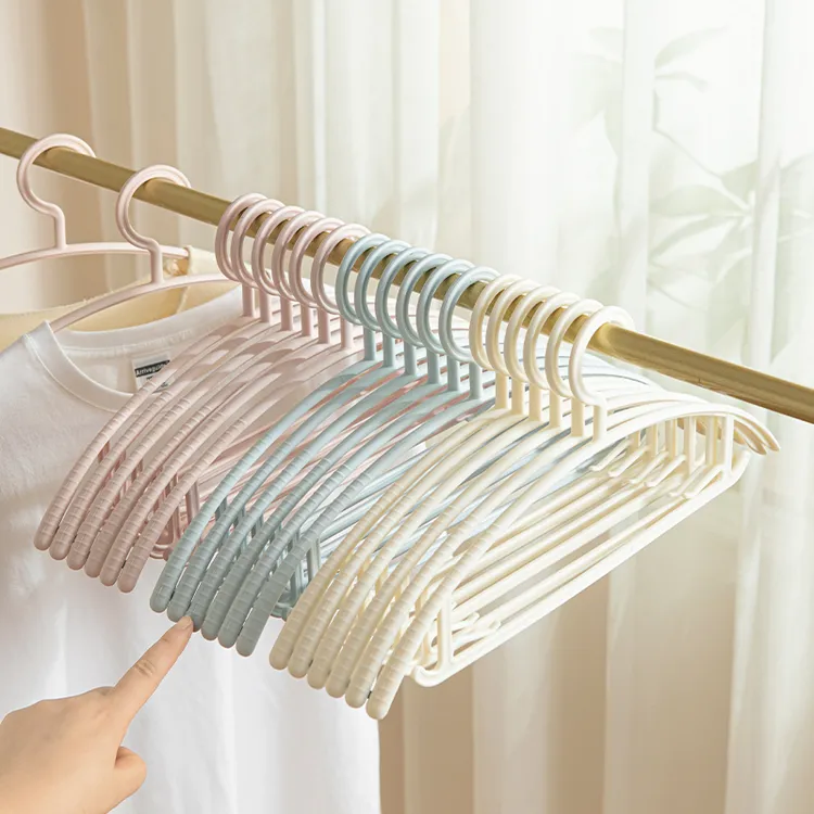 居家家衣架挂衣家用晾衣服无痕撑子防肩角晾晒防滑专用宽肩衣架子