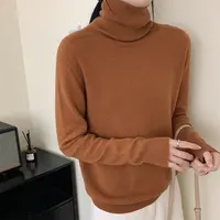 依家——24028【高领】100%山羊绒打底衫女士堆堆领纯色针织毛衣时尚