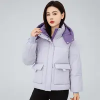 y121713冬季新款亚光棉服女短款2025年韩版宽松棉衣加厚女士外套