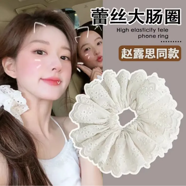 【七件套】春夏韩系ins高级简约甜美大肠圈蝴蝶结发饰发圈发绳头绳