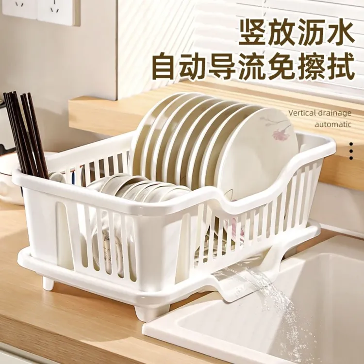 厨房沥水碗架水槽边洗碗沥水篮放碗盘置物架筷子收纳架餐具滤水篮