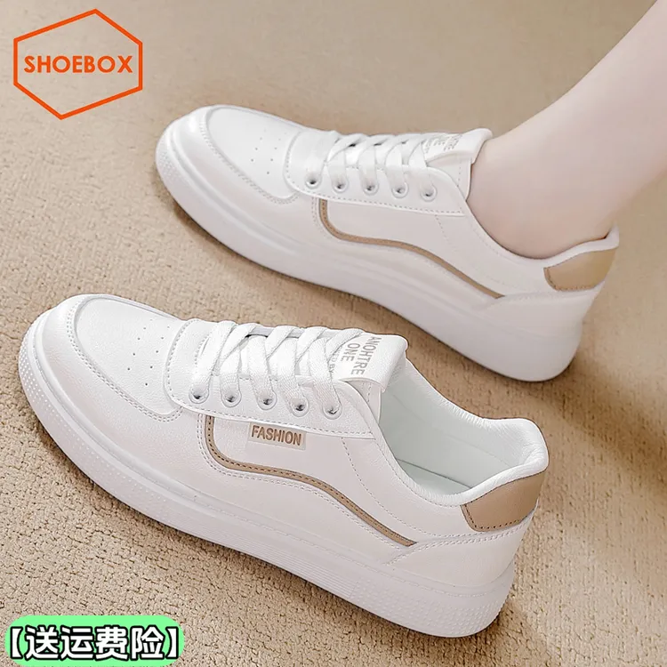 达芙妮集团鞋柜小白鞋女2025新款轻便百搭透气休闲板鞋防滑运动鞋