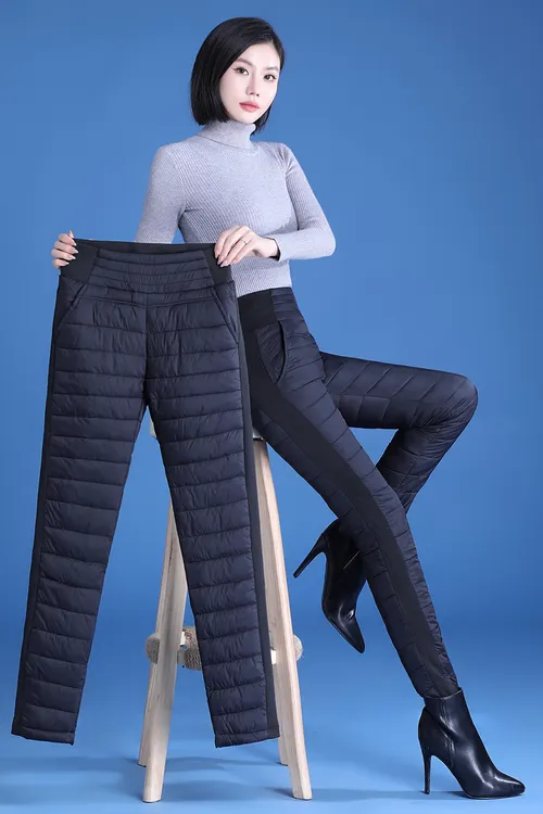 棉裤女外穿高腰新款女士休闲百搭修身韩版加厚抗寒冬季保暖棉裤女