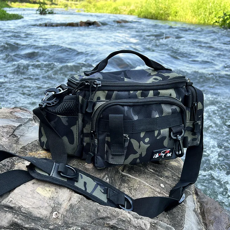 浪迹江湖溪流走钓专用腰包有挂饵盒和插鱼护孔装备套装渔具收纳包