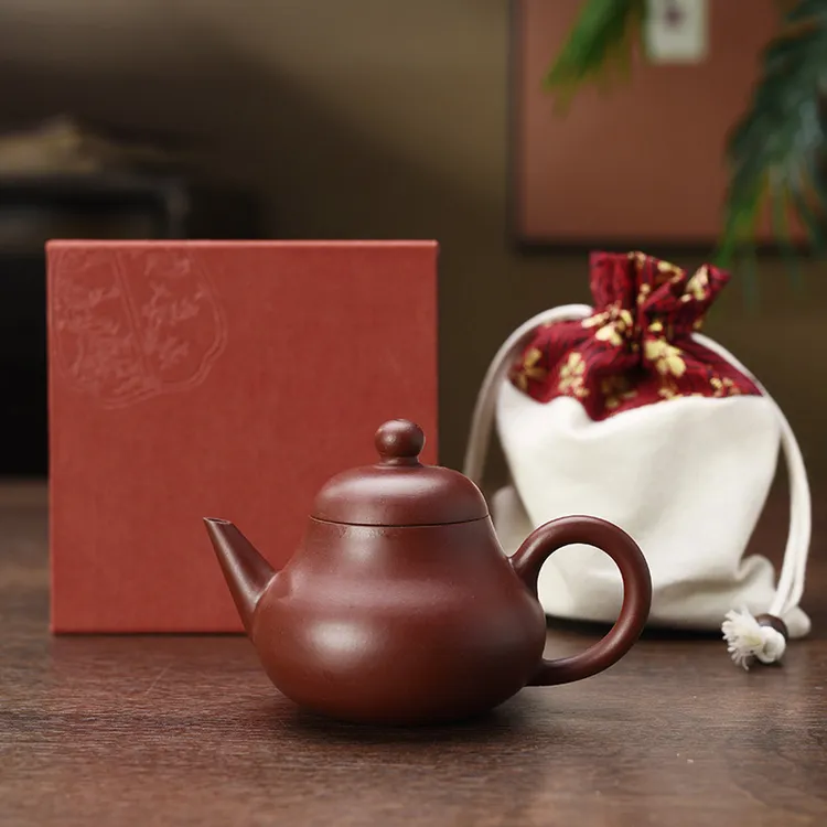 宜兴紫砂壶纯手工小茶壶紫砂茶具套装 泡茶家用室内居家 梨壶泡茶