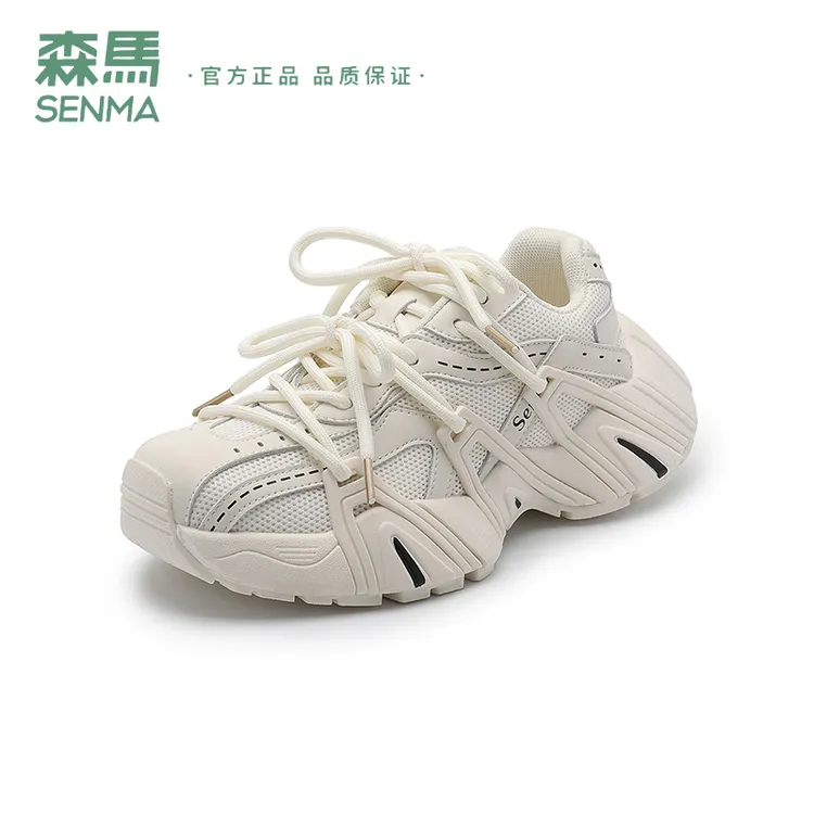 森马老爹鞋2024早秋新款时尚透气小个子女鞋厚底休闲百搭运动鞋