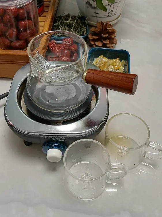 围炉煮茶网红罐罐茶煮茶炉大功率可调温耐热玻璃罐有过滤带杯整套