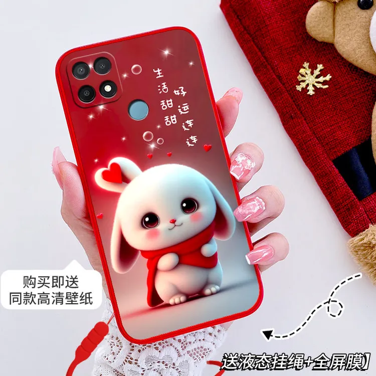 OPPOA35手机壳新款女卡通可爱PEFM00直边防摔硅胶软壳a35网红潮