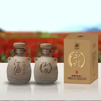 罗壹【小陶瓶】古法固态坤沙清香型优级白酒50%vol250ml