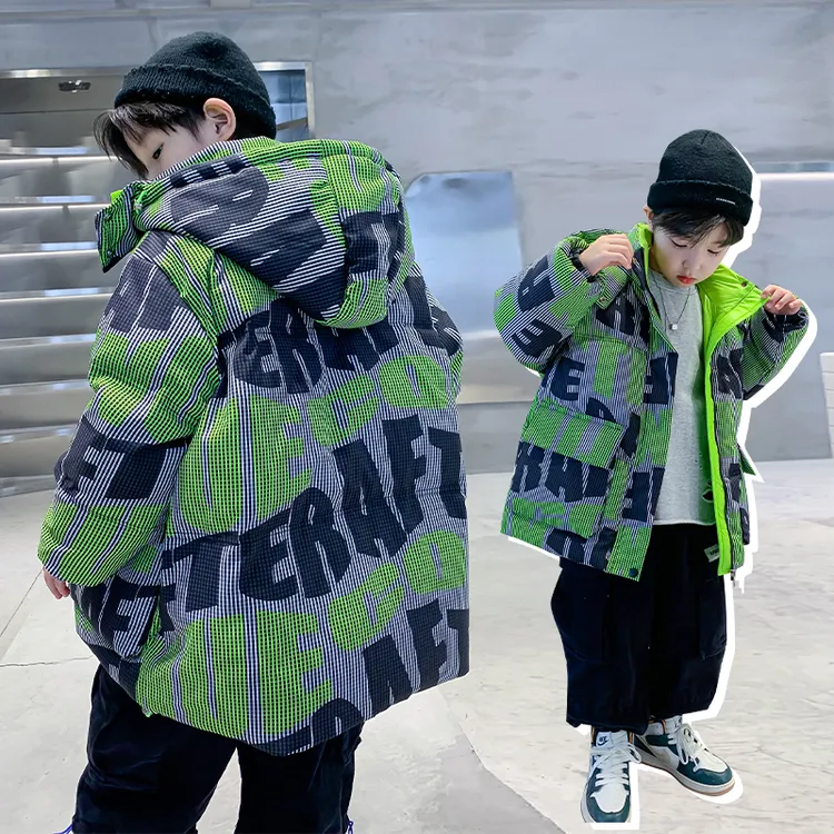 童装男童羽绒服冬装新款中大童儿童加厚保暖外套冬季洋气男孩上衣