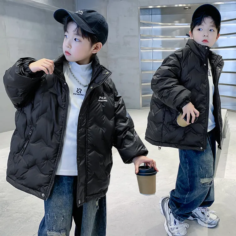 男童轻薄羽绒服秋冬季2024新款童装网红炸街儿童保暖休闲外套冬装
