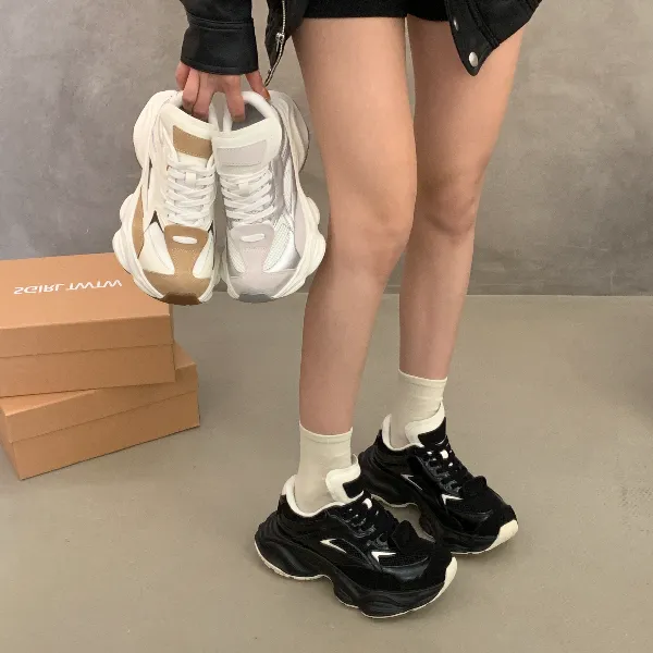 SGIRL TWTW厚底老爹鞋女新款百搭小个子增高女休闲运动鞋 A799-18