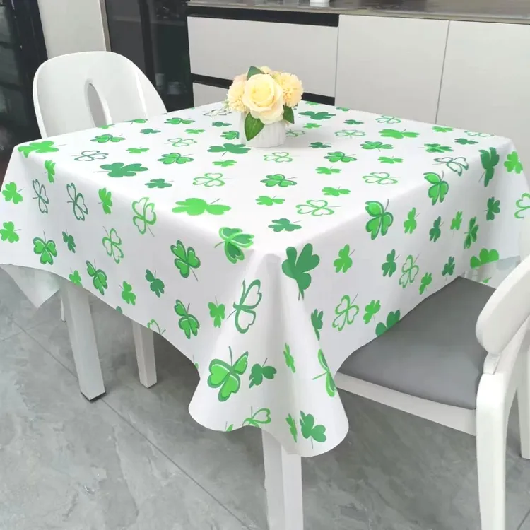 防水免洗桌布塑料EVA防油防尘正方形餐桌布家用长方形茶几垫简约