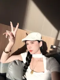 晕染大头围法式贝雷帽女春秋款反戴古着前进帽显脸画家报童帽子