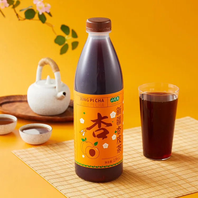 新疆山花集杏皮茶酸梅汤古法熬制无添加果汁饮料爽口网红凉茶饮品