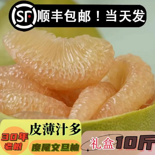 【顺丰包邮】福建仙游度尾文旦柚莆田当季水果青红心柚孕妇整箱