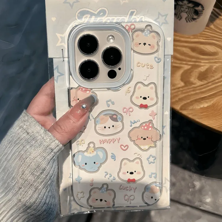 奥菲顿可爱小动物适用iPhone16/15pro手机壳华为vivo小米15oppo套
