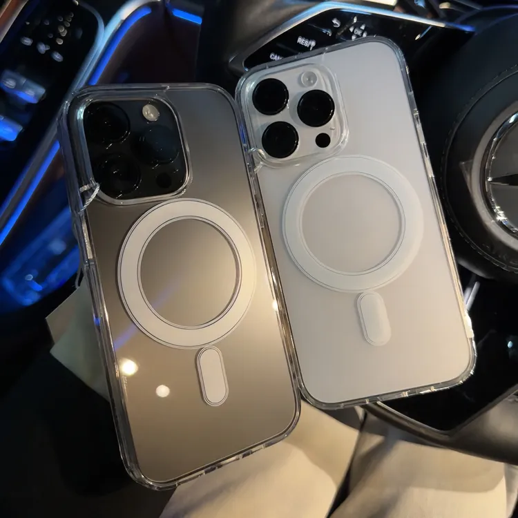 奥菲顿适用苹果15磁吸手机壳iPhone14promax简约13/12透明11防摔