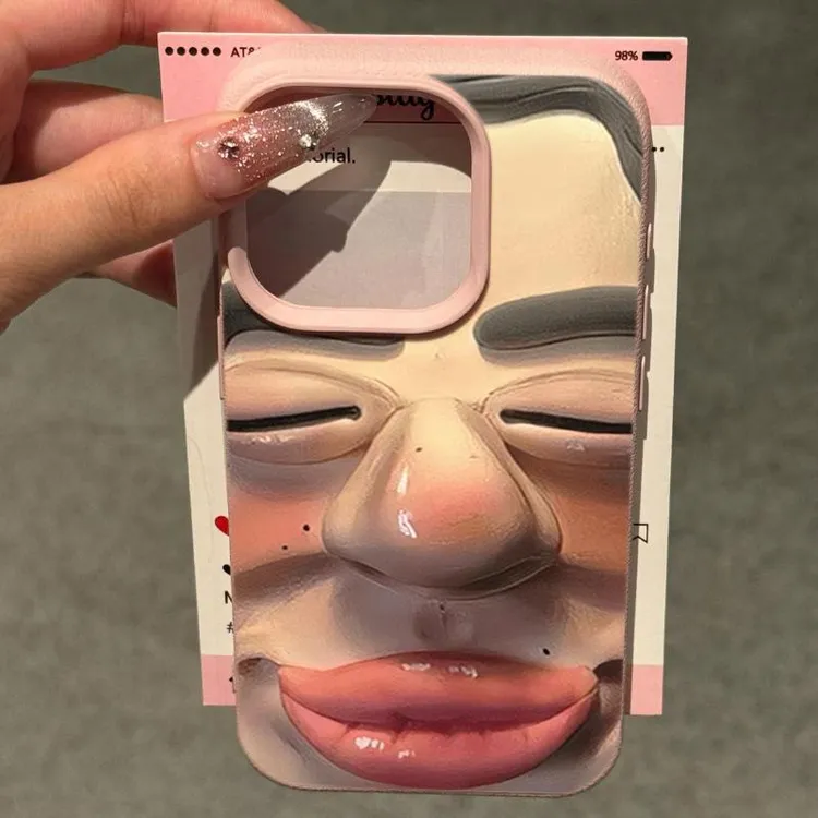 奥菲顿香肠嘴小丑适用苹果16promax手机壳15荔枝纹14软壳12小众套