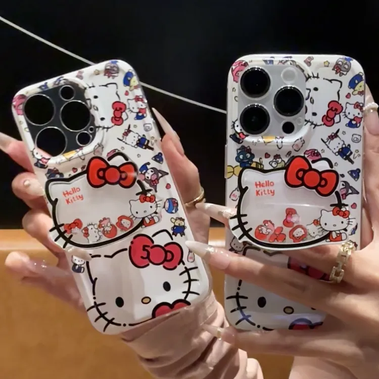 奥菲顿三丽鸥kt猫头适用iphone16手机壳苹果15小米vivo华为oppo套