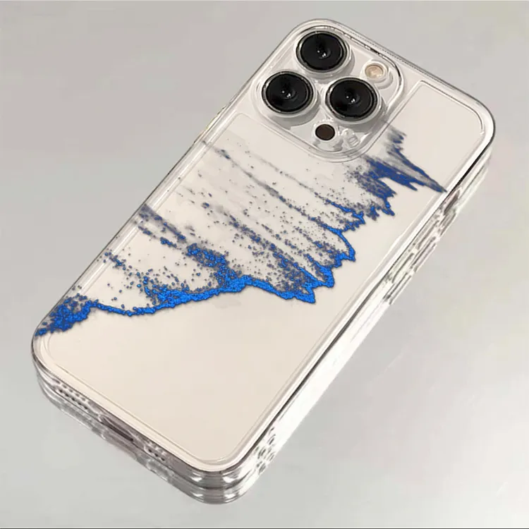 奥菲顿蓝眼泪海浪适用iphone16手机壳苹果15华为vivo小米14oppo套