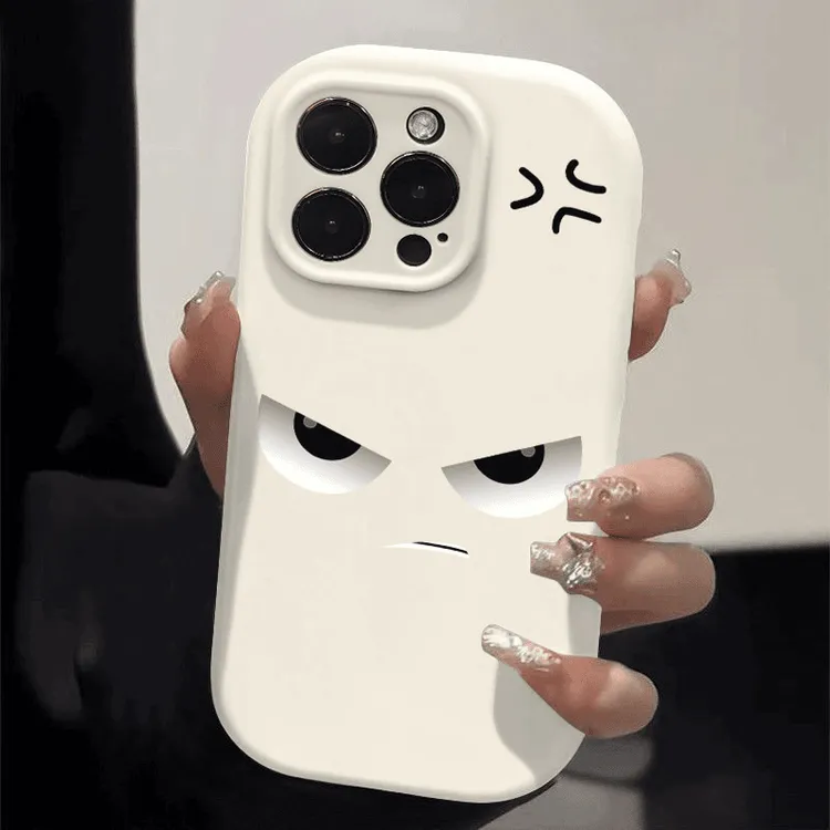 奥菲顿凶凶恼怒表情适用iPhone16/15pro精孔胖墩手机壳12苹果13套