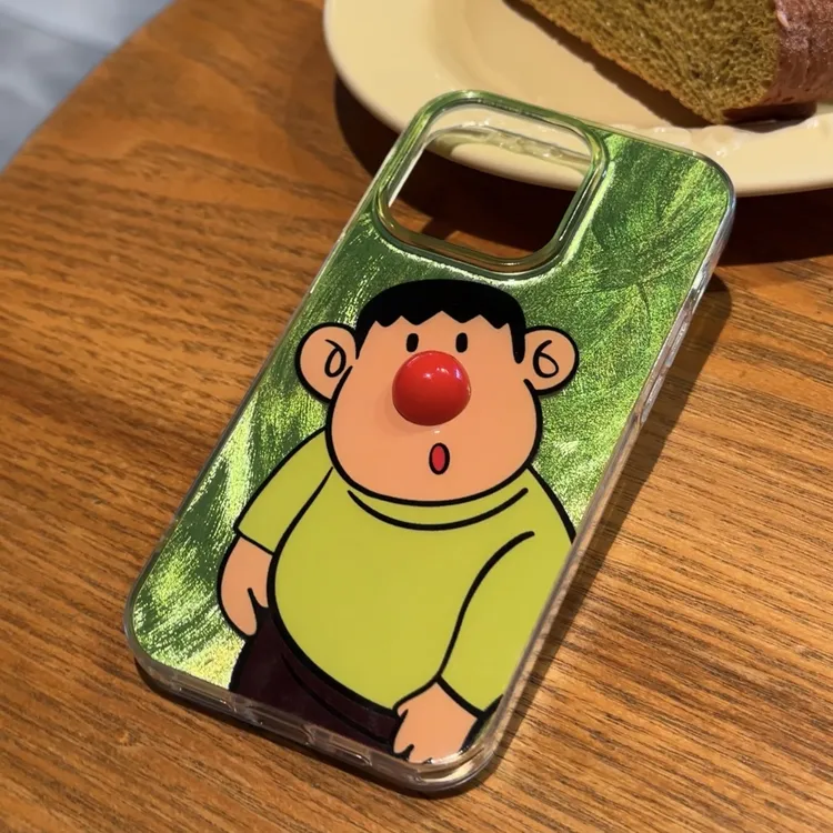 奥菲顿立体红鼻胖虎适用iPhone15羽纱14手机壳13华为vivo小米oppo