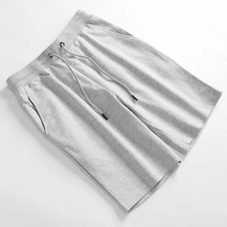 短裤男夏季潮流宽松篮球裤纯色百搭休闲裤运动裤五分裤韩版沙滩裤