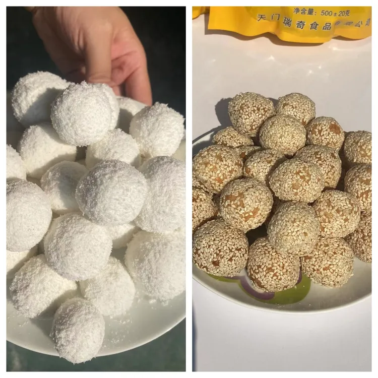 惠瑞奇湖北天门特产手工京果白果麻枣麻圆果传统小吃麻球儿时零食