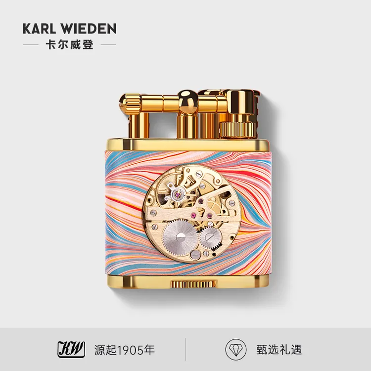 KW卡尔威登打火机高档送男朋友老公礼物生日水拓真金煤油火机