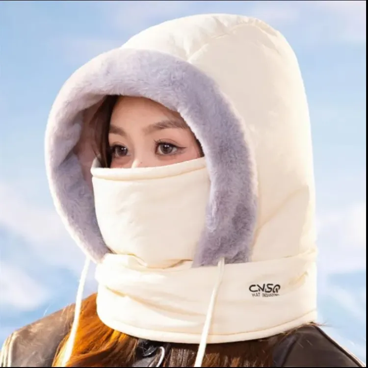 男女同款绒保暖冬季护耳雷锋帽子防风防寒加厚面罩滑雪骑车骑行围