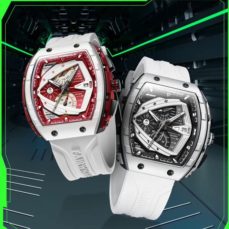 【热销中】马克华菲酒桶型潮流夜光学生多功能防水石英表送男友5690商品图