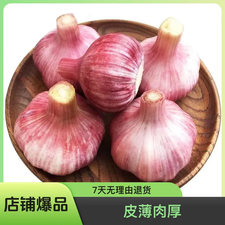 邳州紫皮蒜头大蒜，农家2025新蒜，鲜蒜，原皮发货，原皮蒜