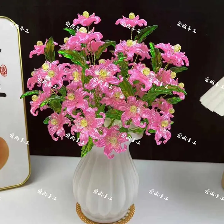 双层鸢尾花 材料包手工DIY制作礼品摆件装饰花束