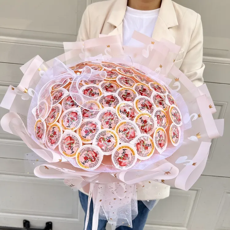 果冻花束自制手工diy材料套餐创意儿童生日七夕礼物送闺蜜女朋友
