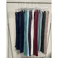 ZM2273  秋冬新款垂感高腰宽松丝绒阔腿长裤