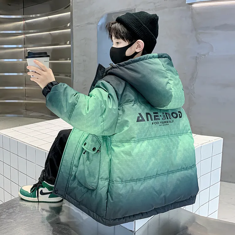 儿童装男童冬装羽绒棉衣外套2025新款秋冬款大童棉服冬季加厚棉袄