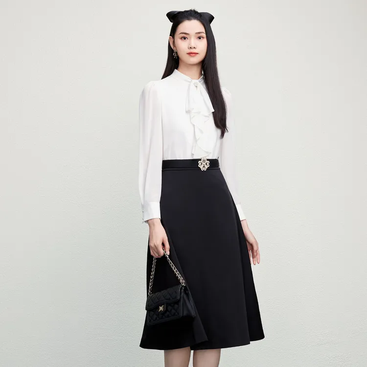 【晨粉专享价】2025新款春夏气质衬衫MOGB01WBL024W11