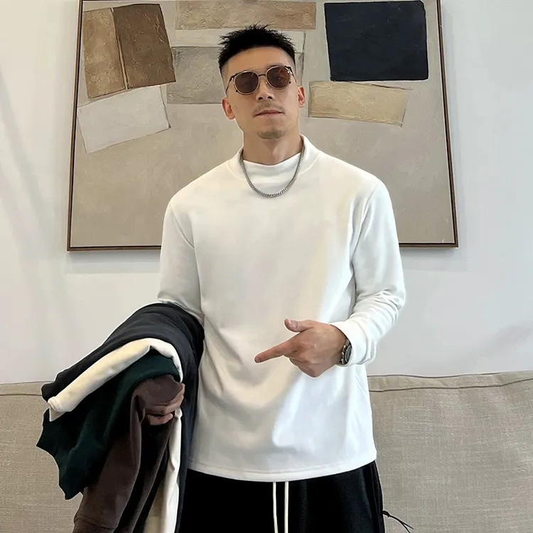 1号同款长袖【阳离子一加厚自发热】长袖T恤男2025春秋保暖打底衫