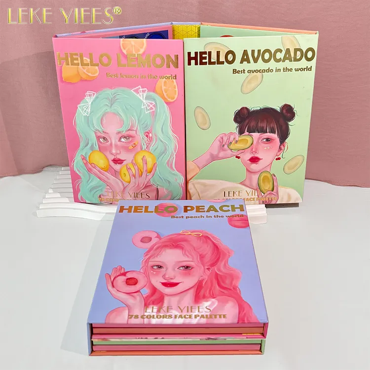 LEKE YIEES78色眼影哑光珠光化妆师专用粉质细腻学生cos玩妆推荐