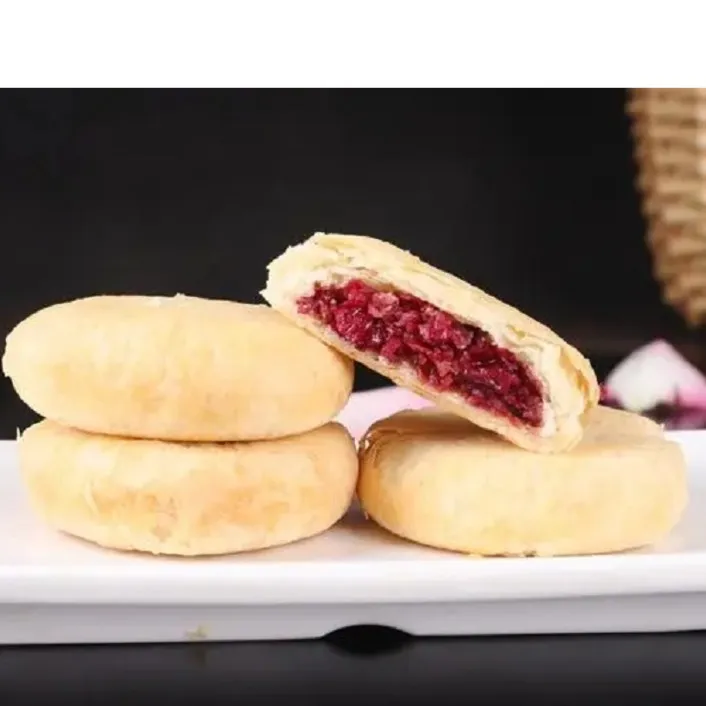 云南 鲜花饼 玫瑰味 酥软香甜 900g/盒 